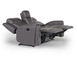 Mor Furniture Mia Reclining Console Loveseat In Gray