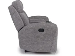 Mor Furniture Mia Reclining Console Loveseat In Gray