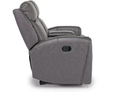 Mor Furniture Mia Reclining Console Loveseat In Gray