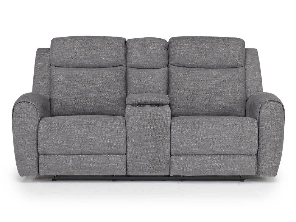 Mor Furniture Mia Reclining Sofa & Console Loveseat In Gray