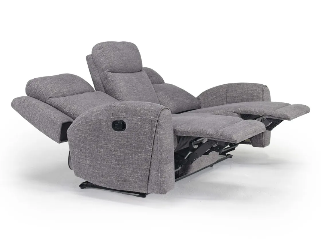 Mor Furniture Mia Reclining Sofa & Console Loveseat In Gray