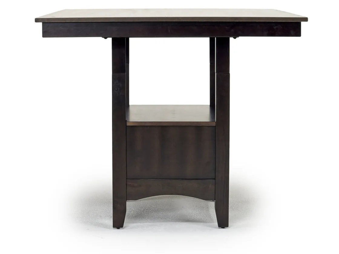 Mor Furniture Miami Adjustable Dining Table & 4 Stools In Gray
