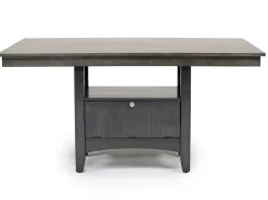 Mor Furniture Miami Adjustable Dining Table & 4 Chairs In Gray