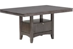 Mor Furniture Miami Adjustable Dining Table, 4 Chairs & Bench In Gray
