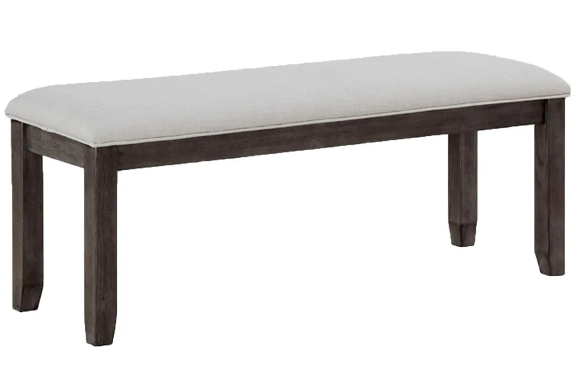 Mor Furniture Miami Adjustable Dining Table, 4 Chairs & Bench In Gray