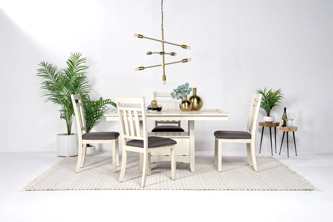 Mor Furniture Miami Adjustable Dining Table In Gray