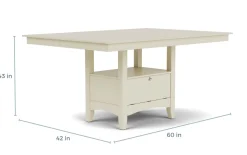Mor Furniture Miami Adjustable Dining Table In Gray