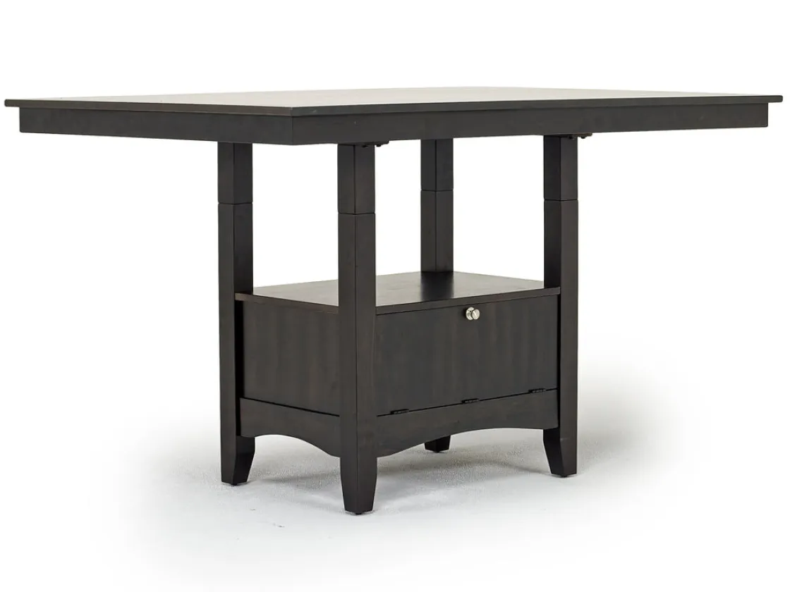 Mor Furniture Miami Adjustable Dining Table In Gray