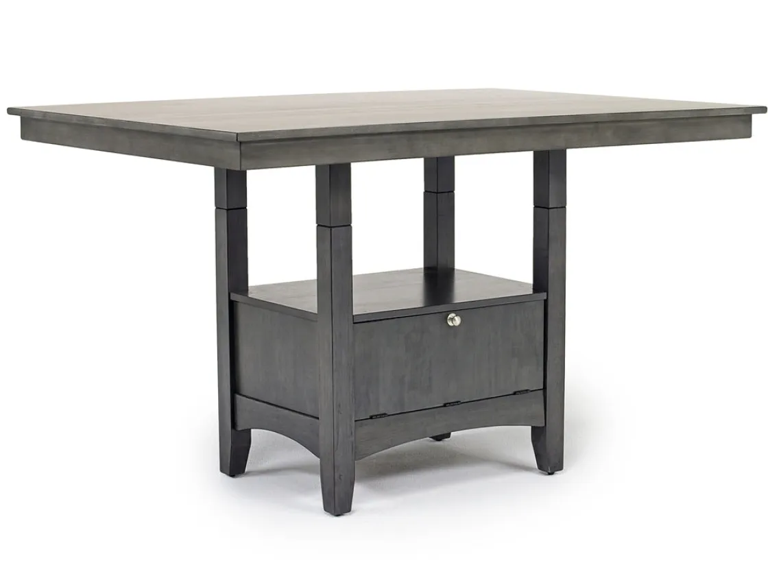 Mor Furniture Miami Adjustable Dining Table In Gray