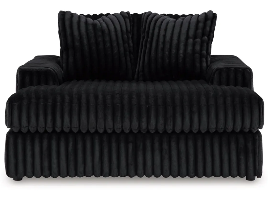 Mor Furniture Midnight Madness Chaise In Onyx