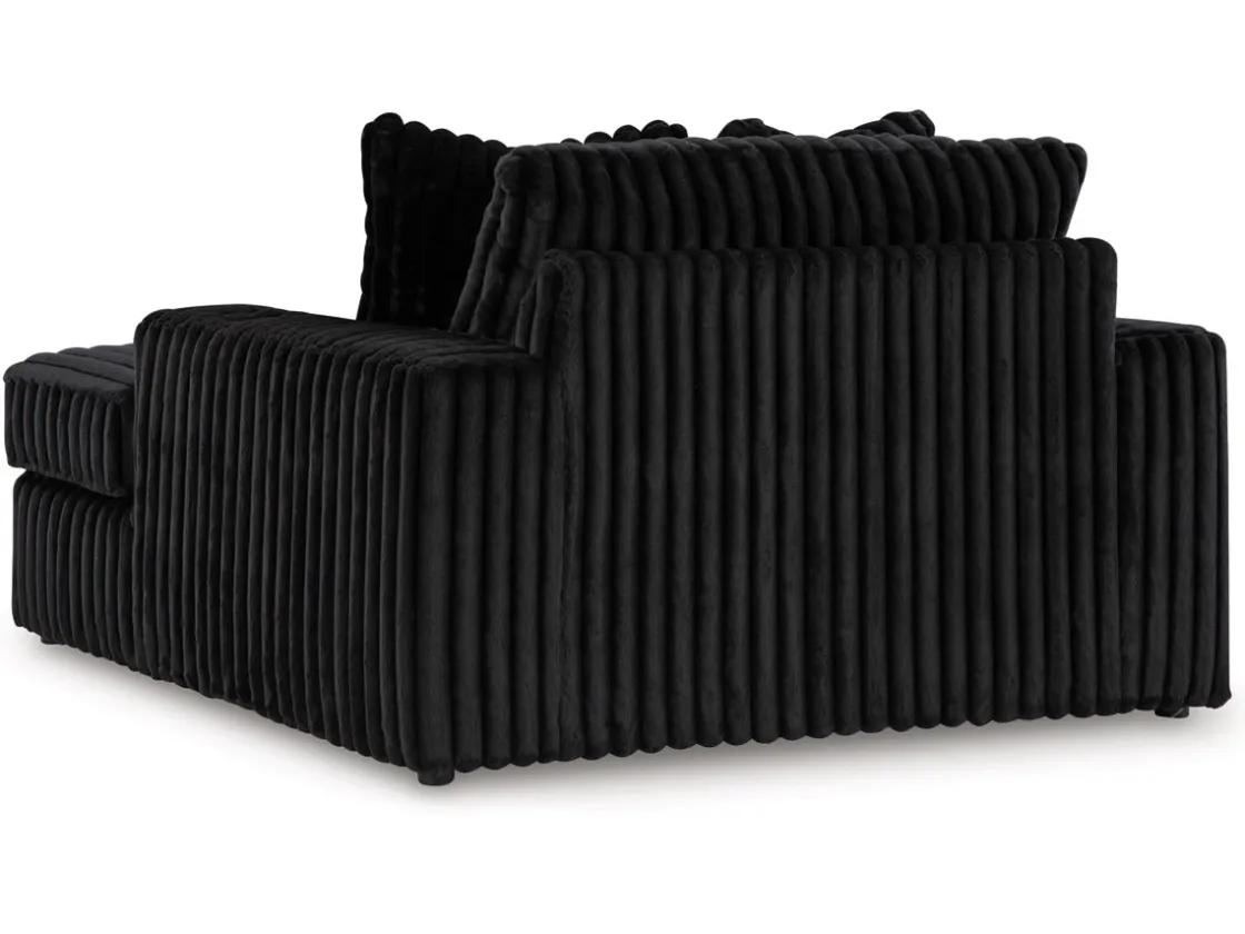 Mor Furniture Midnight Madness Chaise In Onyx