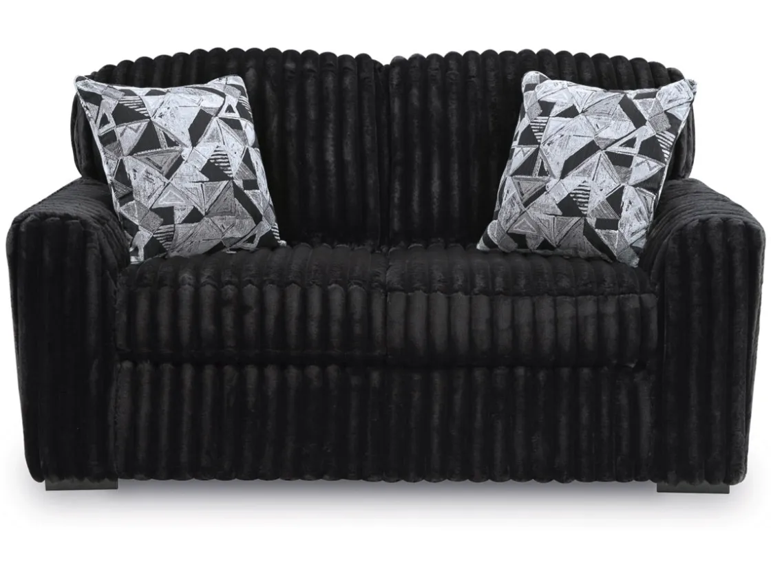 Mor Furniture Midnight Madness Loveseat In Onyx