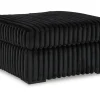Mor Furniture Midnight Madness Ottoman In Onyx
