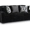 Mor Furniture Midnight Madness Sofa & Loveseat In Onyx