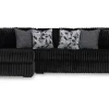 Mor Furniture Midnight Madness Sofa Chaise Sectional In Onyx, Left Facing