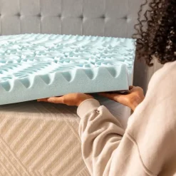 Mor Furniture Mlily 3 Inch Gel Infused 5 Zone Mattress Topper, Twin