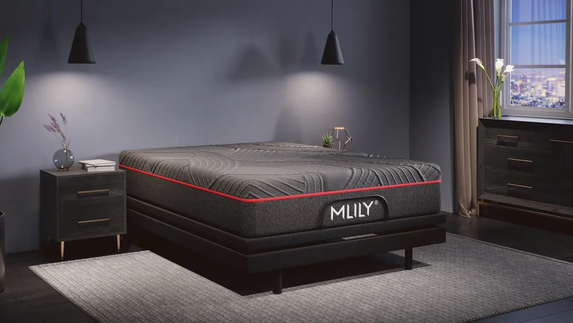 Mor Furniture Mlily 11.5 Inch Powercool Medium Mattress & Adjustable Foundation, Queen