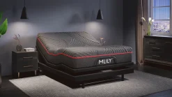 Mor Furniture Mlily 11.5 Inch Powercool Medium Mattress & Adjustable Foundation, Queen