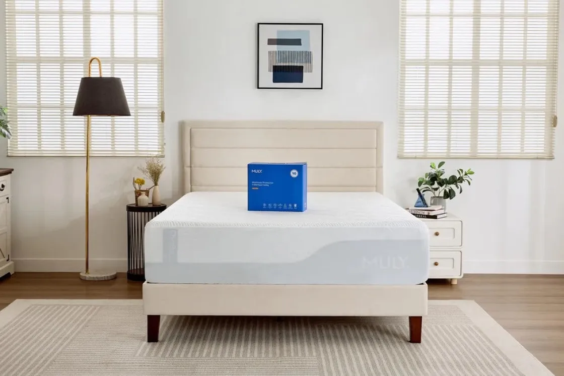 Mor Furniture Mlily 5-Sided Super Cool Mattress Protector, Twin