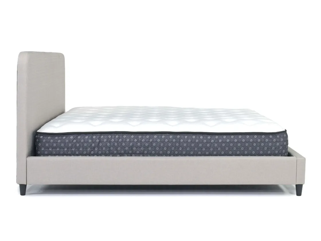 Mor Furniture Modern Upholstered Panel Bed In Sand, Twin