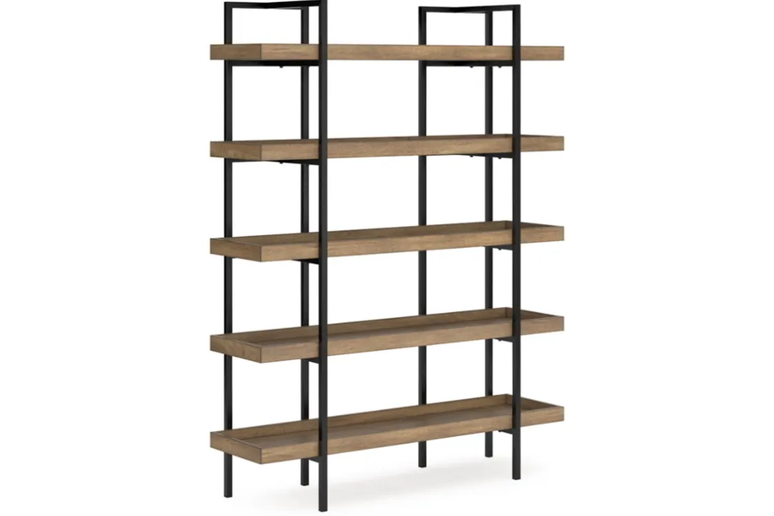 Mor Furniture Montia Bookcase In Brown/Gray