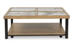 Mor Furniture Montia Coffee Table In Brown/Black/Gray