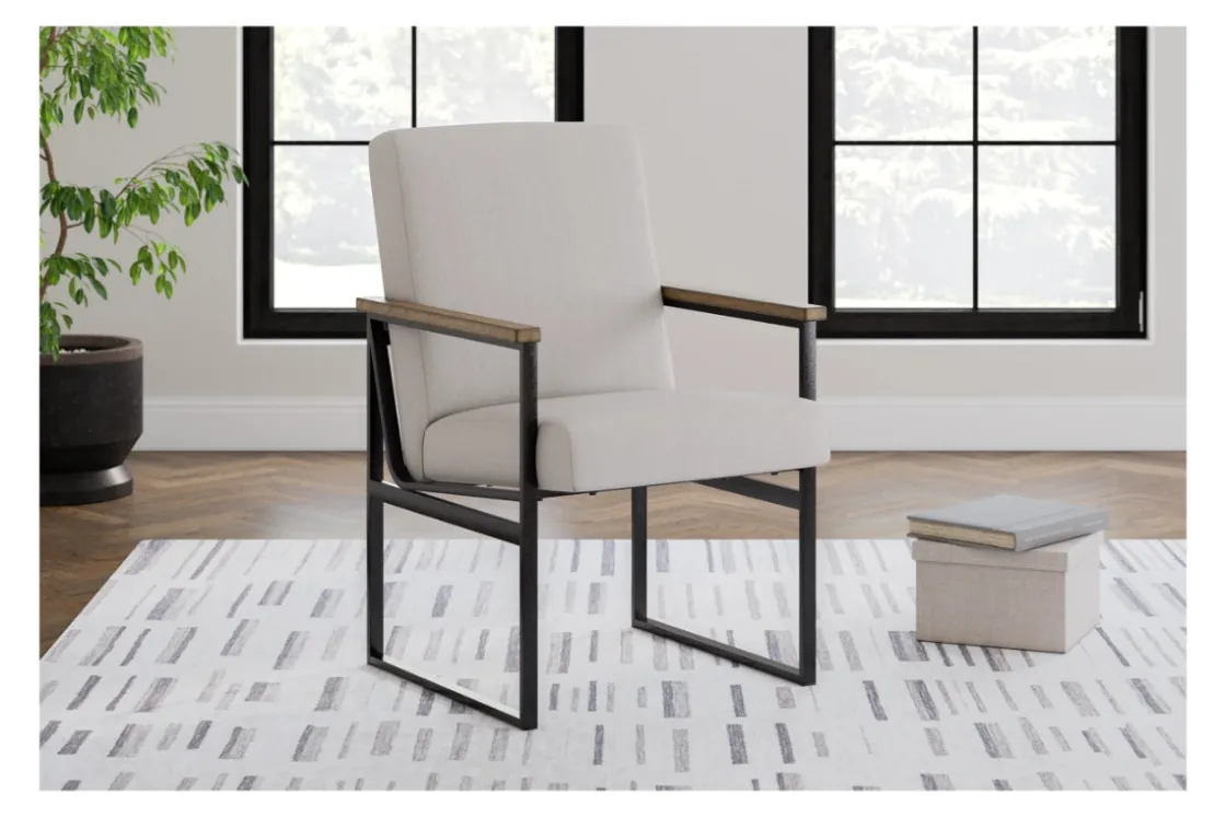 Mor Furniture Montia Desk Chair In Light Brown/Gray