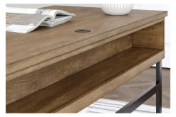 Mor Furniture Montia Office Desk In Brown/Gray