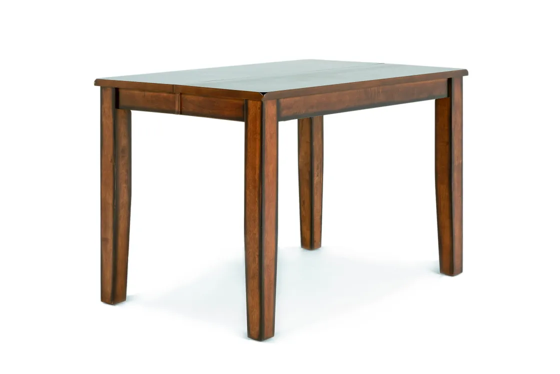Mor Furniture Napa Counter Height Extendable Dining Table & 4 Stools In Brown