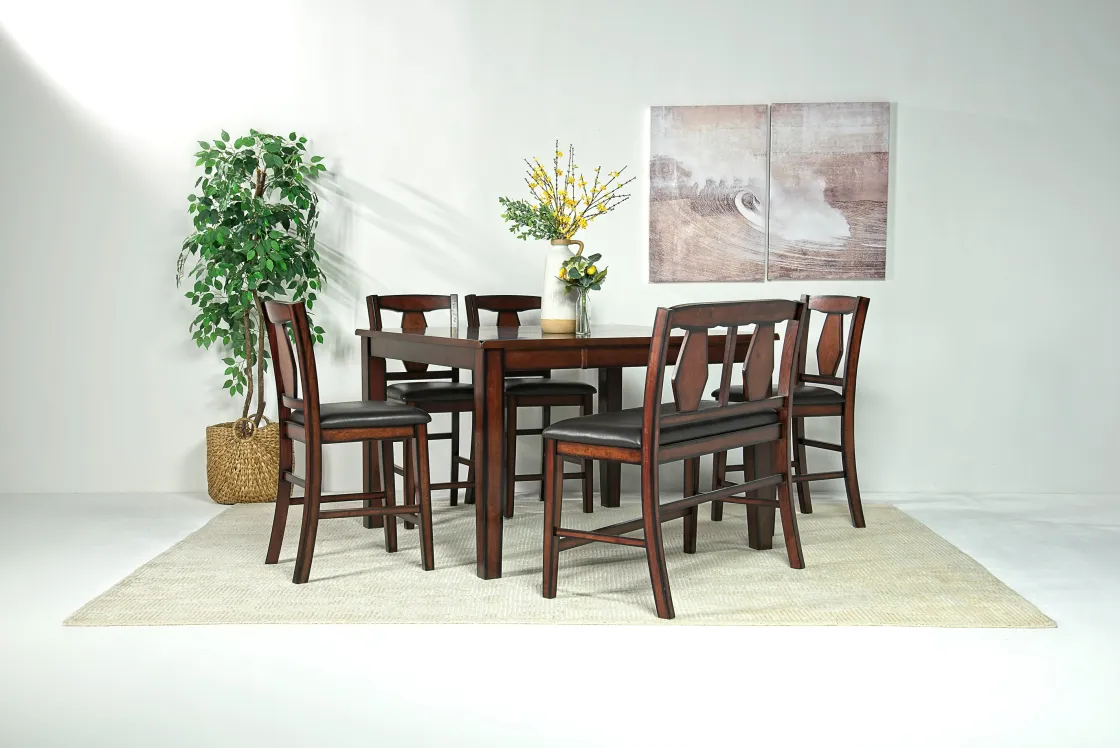 Mor Furniture Napa Counter Height Extendable Dining Table In Gray