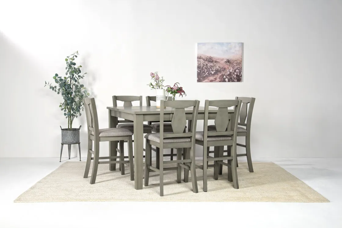 Mor Furniture Napa Counter Height Extendable Dining Table In Gray