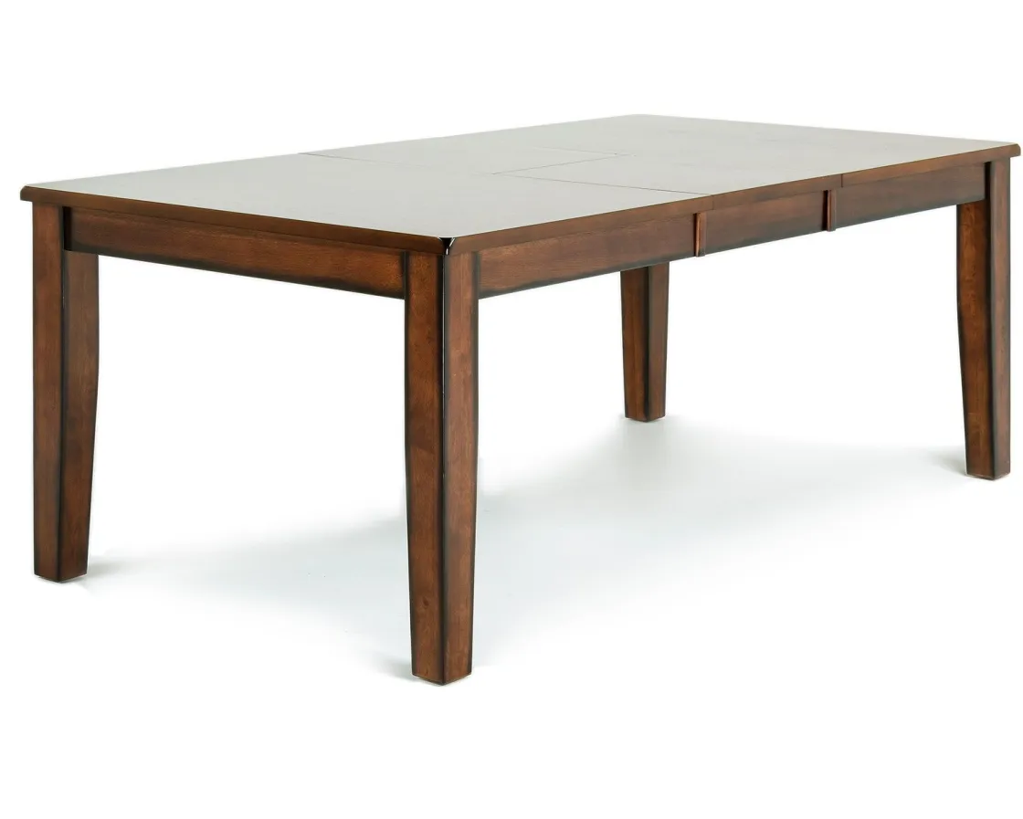 Mor Furniture Napa Extendable Dining Table & 6 Chairs In Brown