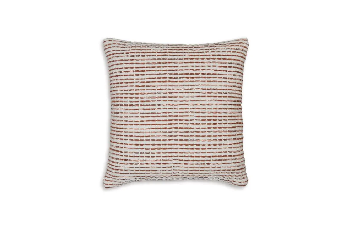 Mor Furniture Nashlin Accent Pillow In Rust / White