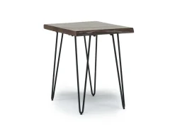 Mor Furniture Natures Edge Chairside Table In Chestnut/Black