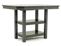 Mor Furniture New Haven Adjustable Extendable Dining Table & 6 Chairs In Gray
