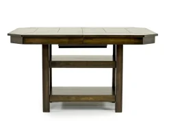 Mor Furniture New Haven Adjustable Height Extendable Dining Table In Brown