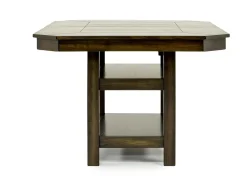 Mor Furniture New Haven Adjustable Height Extendable Dining Table In Brown