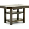 Mor Furniture New Haven Adjustable Height Extendable Dining Table In Brown