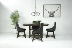 Mor Furniture New Haven Adjustable Height Extendable Dining Table In Brown