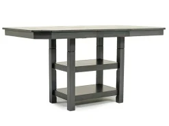Mor Furniture New Haven Adjustable Height Extendable Dining Table In Brown