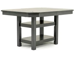 Mor Furniture New Haven Counter Height Adjustable Extendable Dining Table & 4 Stools In Gray