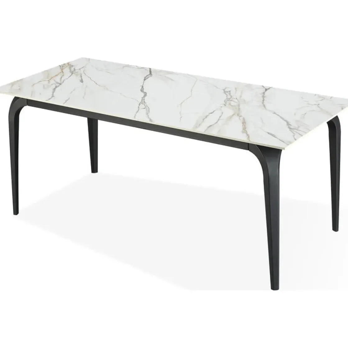 Mor Furniture Nicoya Dining Table & 4 Chairs In Black Sintered Stone