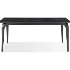 Mor Furniture Nicoya Dining Table & 4 Chairs In Black Sintered Stone