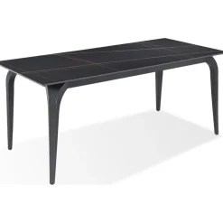 Mor Furniture Nicoya Dining Table In Black Sintered Stone