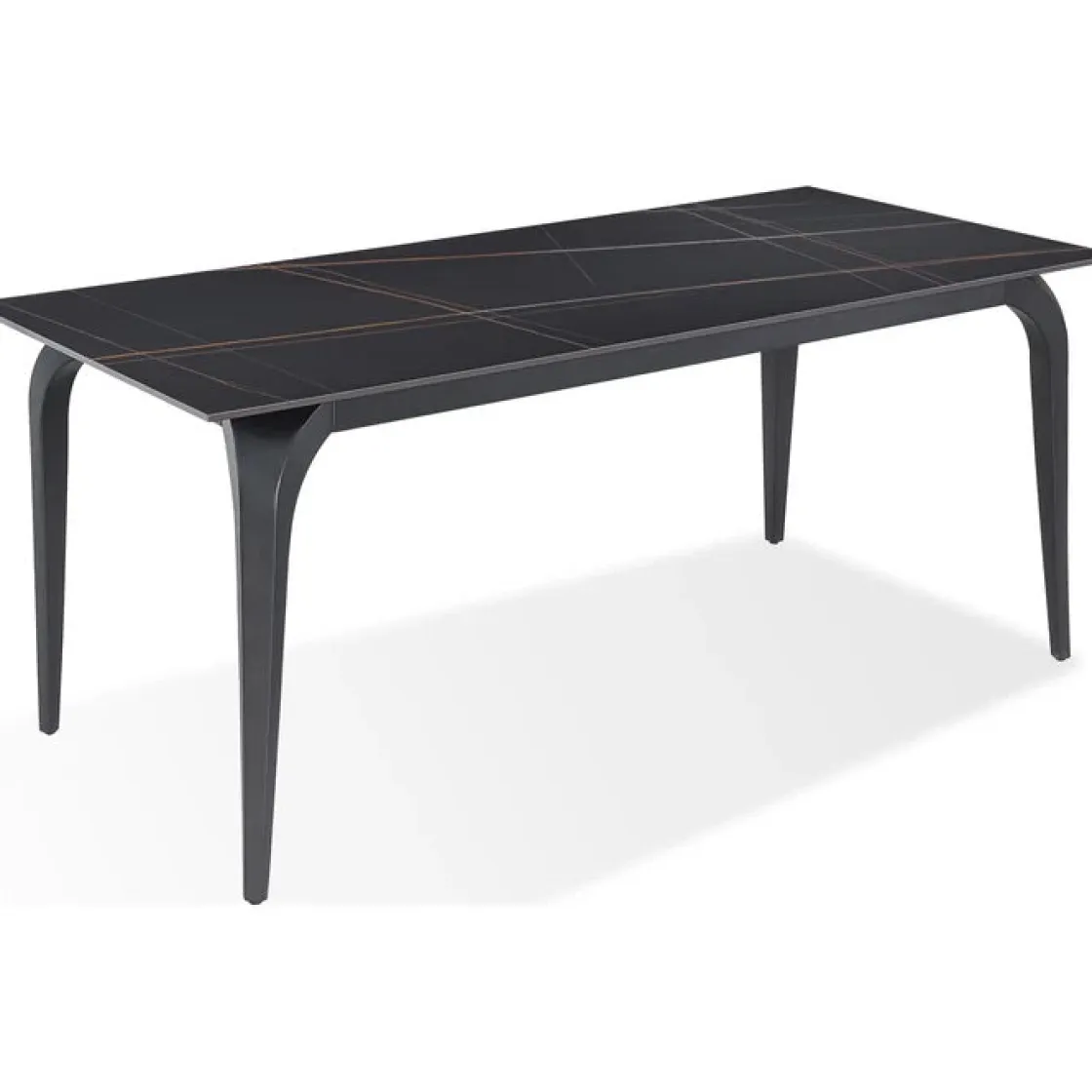 Mor Furniture Nicoya Dining Table In Black Sintered Stone