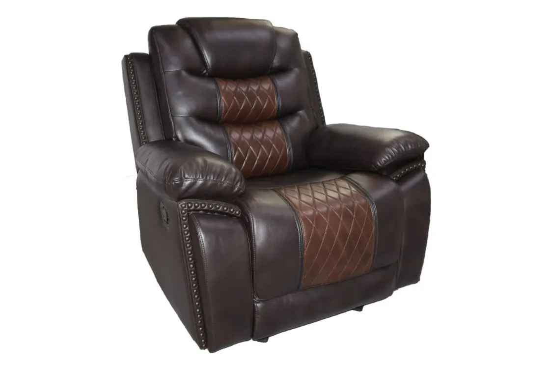 Mor Furniture Nikko Gliding Recliner In Brown
