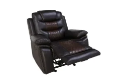 Mor Furniture Nikko Gliding Recliner In Brown