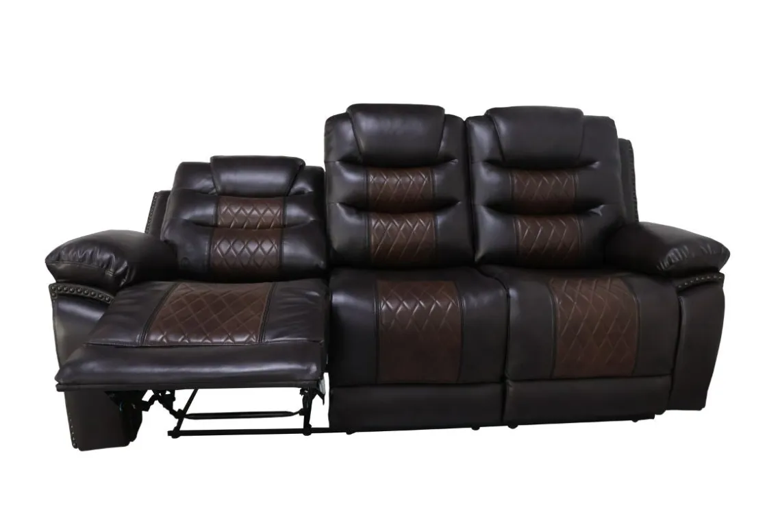 Mor Furniture Nikko Reclining Sofa In Brown