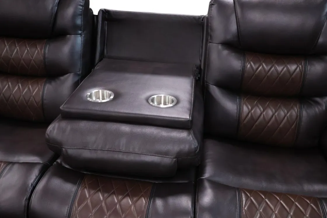 Mor Furniture Nikko Reclining Sofa In Brown