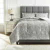 Mor Furniture Noel Comforter Set In Gray & Tan, Queen